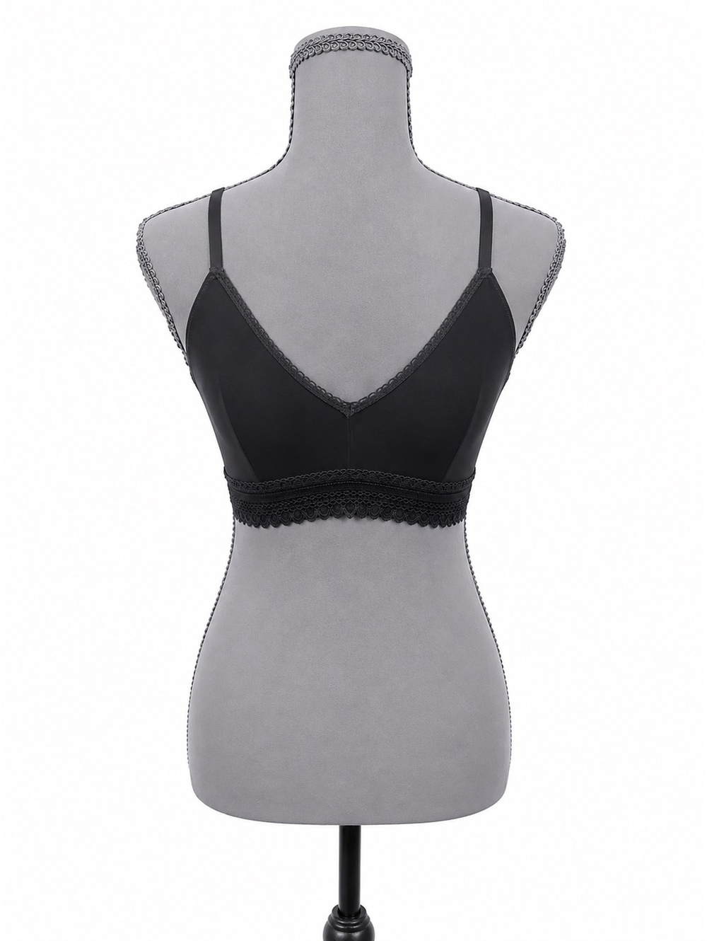 Auden Black Lace Lined Mesh (S)